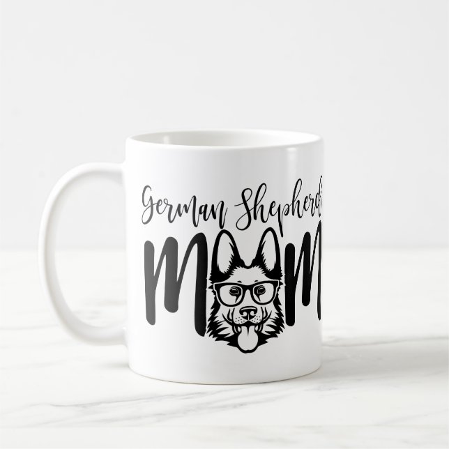 GSD German Shepherd Mum on   Coffee Mug (Left)
