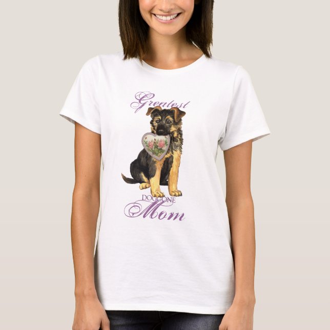 GSD Heart Mum T-Shirt (Front)