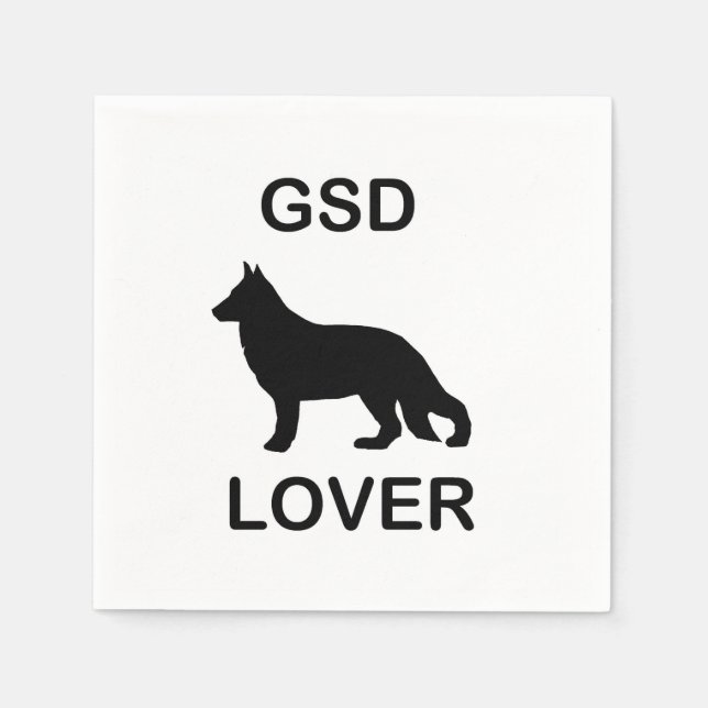 GSD Lover Napkin (Front)