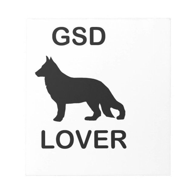 GSD Lover Notepad (Front)