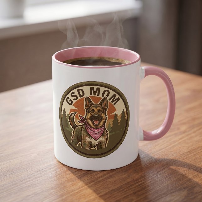 GSD Mum Coffee Mug | German Shepherd Mum Gift (Creator Uploaded)