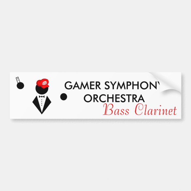 GSO Bass Clarinet Bumper Sticker (Front)
