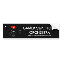 GSO Black Bumper Sticker