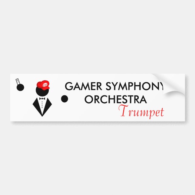 GSO Trumpeter Bumper Sticker (Front)