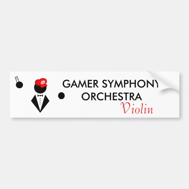 GSO Violin Bumper Sticker (Front)