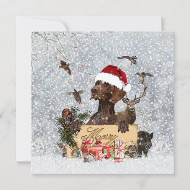 Gsp ,Dog christmas    (Front)