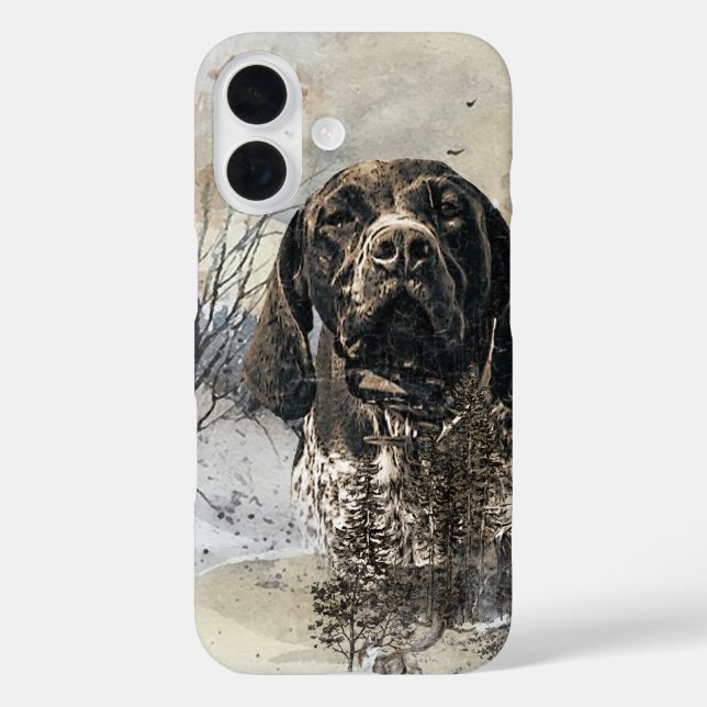 GSP, German Shorthaired Pointer Case-Mate iPhone Case (Back)