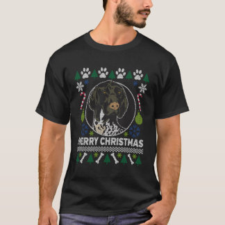 Gsp German Shorthaired Pointer Merry Christmas Ugl T-Shirt