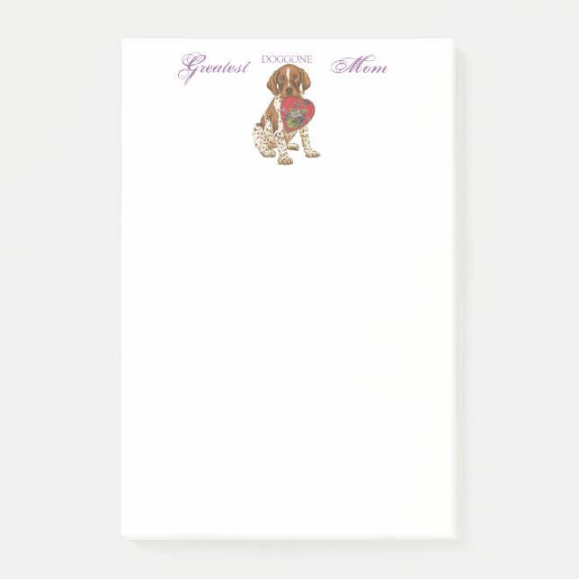 GSP Heart Mum Post-it Notes (Front)
