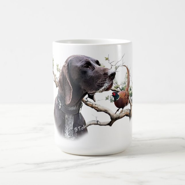 GSP Hunting Art – Precision, Passion, and Pheasant Coffee Mug (Center)