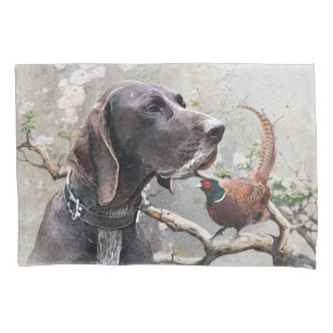 GSP Hunting Art – Precision, Passion, and Pheasant Pillowcase