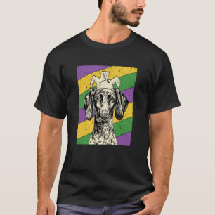 GSP Jester Mardi Gras Dog Mum or Dad T-Shirt