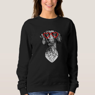 Gsp Valentines Day German Shorthaired Pointer Mum Sweatshirt