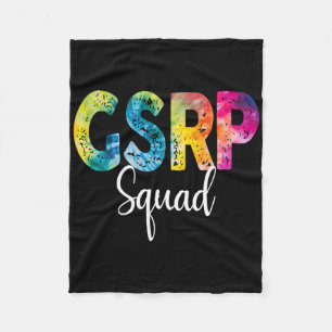 Gsrp Squad Tie Dye Back To School Women Appreciati Fleece Blanket