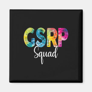 Gsrp Squad Tie Dye Ck To School Women Appreciation Magnet