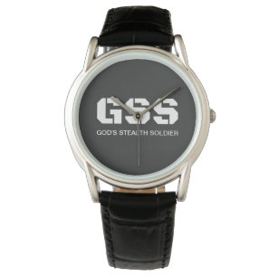 GSS God's Stealth Soldier Christian Black Mens Watch