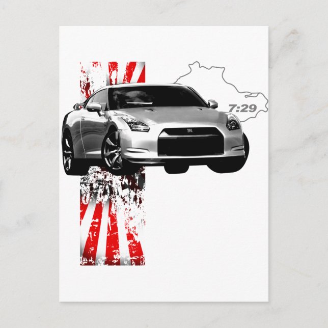 GT-R 7:29 POSTCARD (Front)