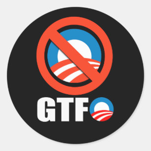 GTFO CLASSIC ROUND STICKER