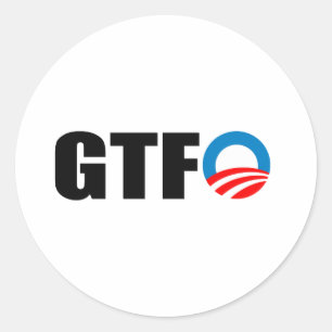 GTFO CLASSIC ROUND STICKER