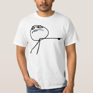 GTFO Get Out Guy Rage Face Comic Meme T-Shirt