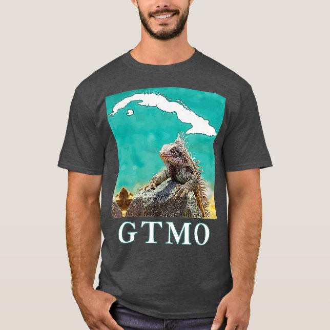 GTMO Iguana  Guantanamo Bay Cuba T-Shirt (Front)