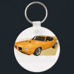 GTO The Judge American Muscle Car 3 Key Ring<br><div class="desc">A stylish keychain featuring a vintage classic car design. A perfect accessory for car lovers and collectors. Great for everyday use or as a small and thoughtful gift for classic car enthusiasts.</div>