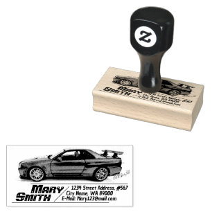 GTR BNR34 RUBBER STAMP