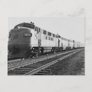 GTW Diesel Engine #9008 Train #92 Eastbound Postcard