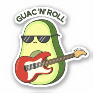 Guac And Roll Funny Avocado Pun 