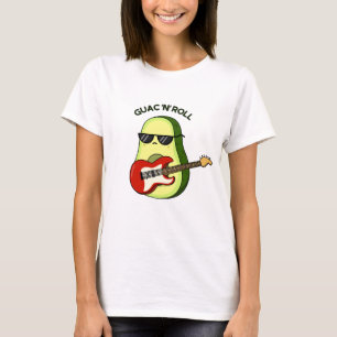 Guac And Roll Funny Avocado Pun  T-Shirt