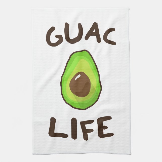 GUAC (Guacamole) LIFE Tea Towel (Vertical)
