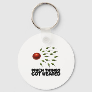 Guac How It Was Born Avocado Salsa Spicy Humour Key Ring