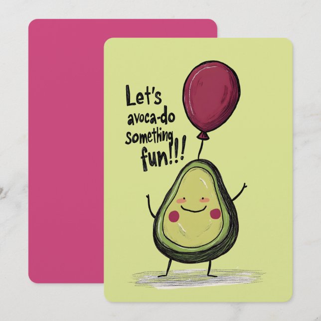 Guac 'n' Roll! Let’s Avoca-Do Something Fun Invitation (Front/Back)