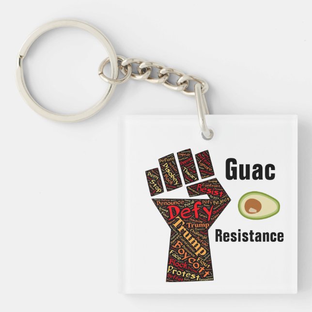 Guac Resistance Keychain (Front)