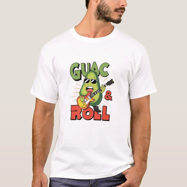 Guac & Roll: Avocado Jam Session T-Shirt (Front)