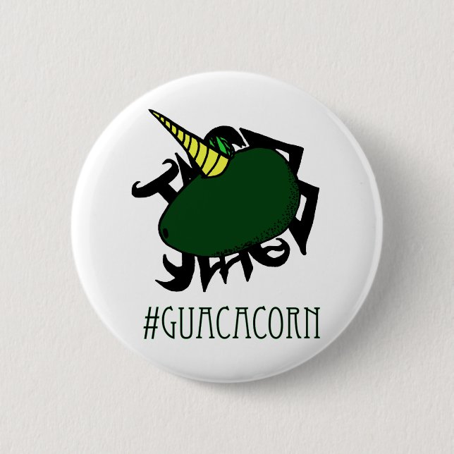 #Guacacorn 6 Cm Round Badge (Front)