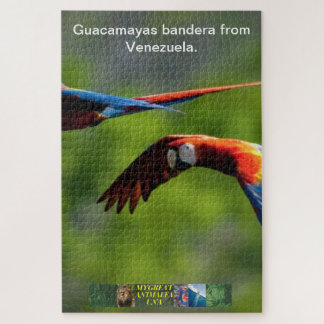 Guacamayas bandera from Venezuela puzzle. Jigsaw Puzzle