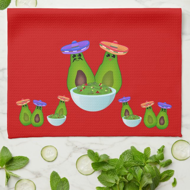 Guacamole Day Tea Towel (Folded)