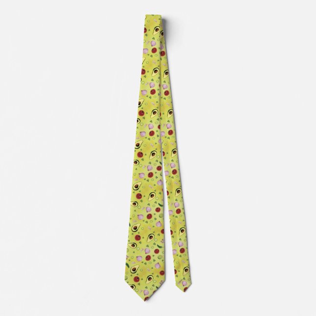 Guacamole Ingredients Tie (Front)