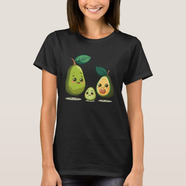 Guacamole Mom Avocado  Vegetarian Vegan Mothers Da T-Shirt (Front)
