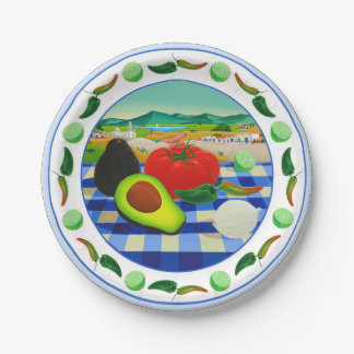Guacamole Paper Plate
