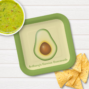 Guacamole Paper Plate