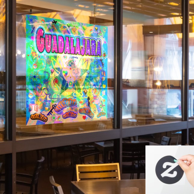  Guadalajara Epoch Hour Window Cling (Restaurant Window)