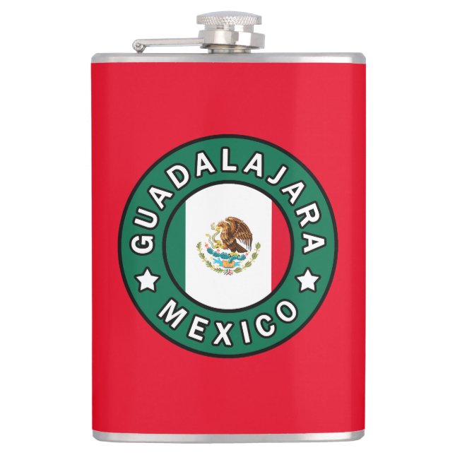 Guadalajara Mexico Hip Flask (Front)