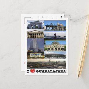 Guadalajara  - Mexico - I Love - Postcard