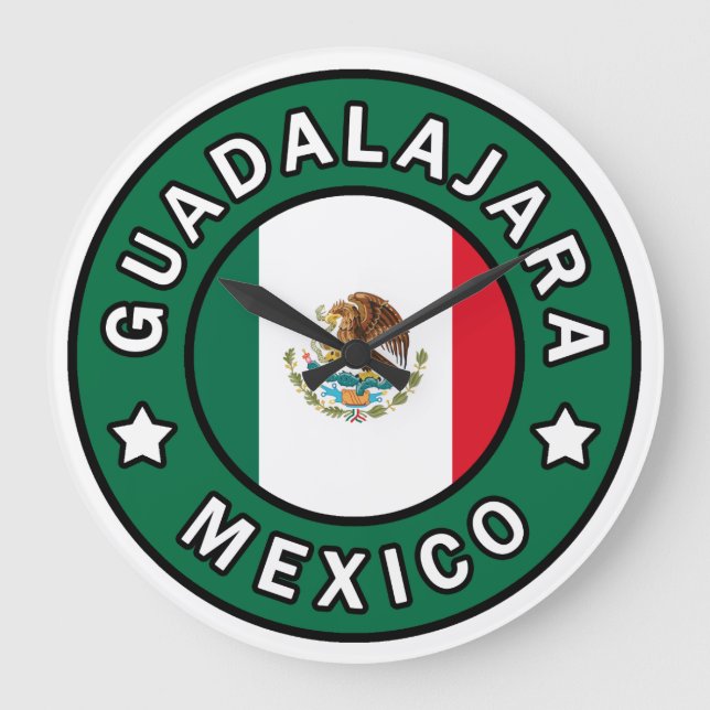 Guadalajara Mexico Large Clock (Front)