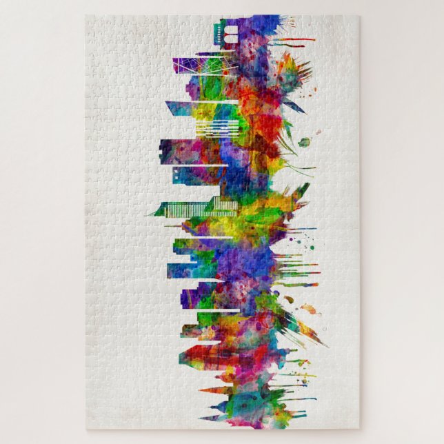 Guadalajara Mexico Skyline Jigsaw Puzzle (Vertical)