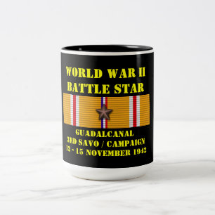 Guadalcanal ( Third Savo ) Campaign Two-Tone Coffee Mug