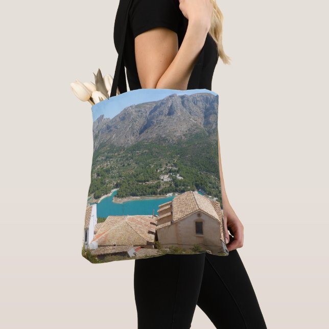 Guadalest Reservoir Alicante Spain Tote Bag (Close Up)