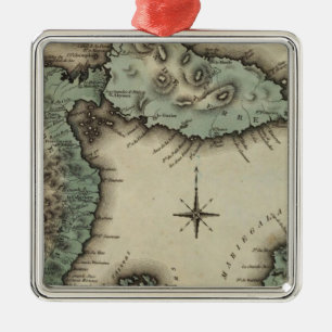 Guadaloupe 3 metal ornament